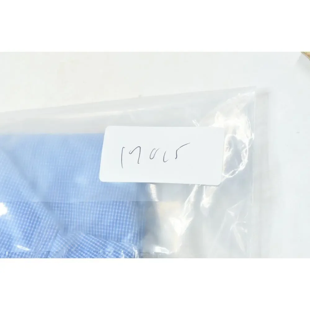 Polo Ralph Lauren Shirt Mens 16.5 Blue Check Long Sleeve Button-Up Slim Fit